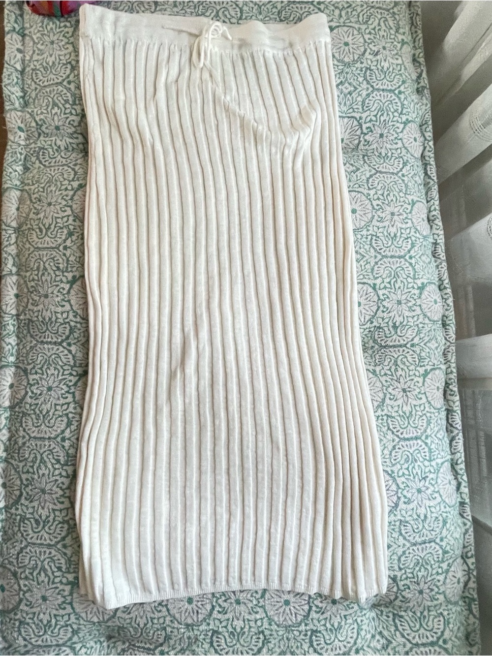 Free People Beach Women’s Ribbed Midi Skirt - White
